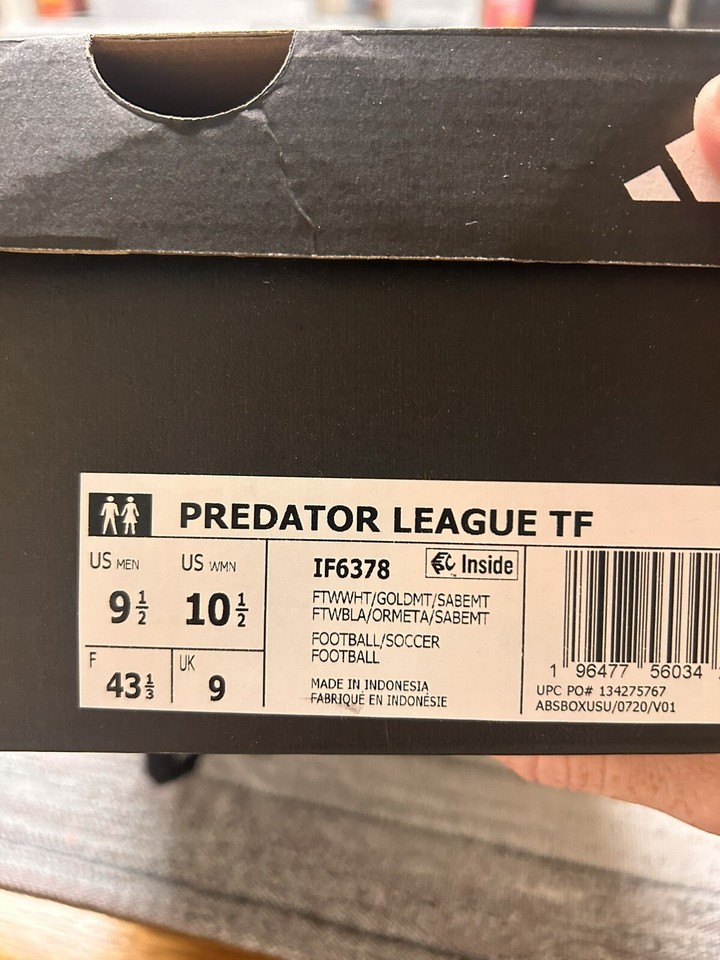 adidas soccer cleats size 9.5 mens new eBay