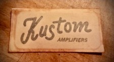 kustom amplification decal