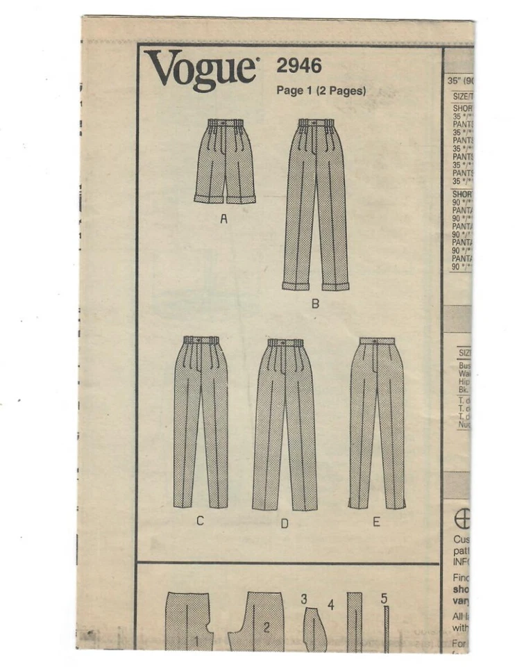 Misses Petite Cuffed Shorts Wide Legged Pants Sizes 8-10-12 Very Easy 1992 Vtg - Image 3 of 4