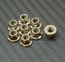Silver M4 Nyloc Wheel Nuts Nylon (4mm) 1/10 R...