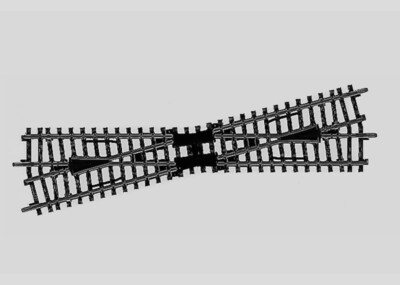 MARKLIN 2257 HO Scale K Track Intersection Long 225 Mm. 14.26°