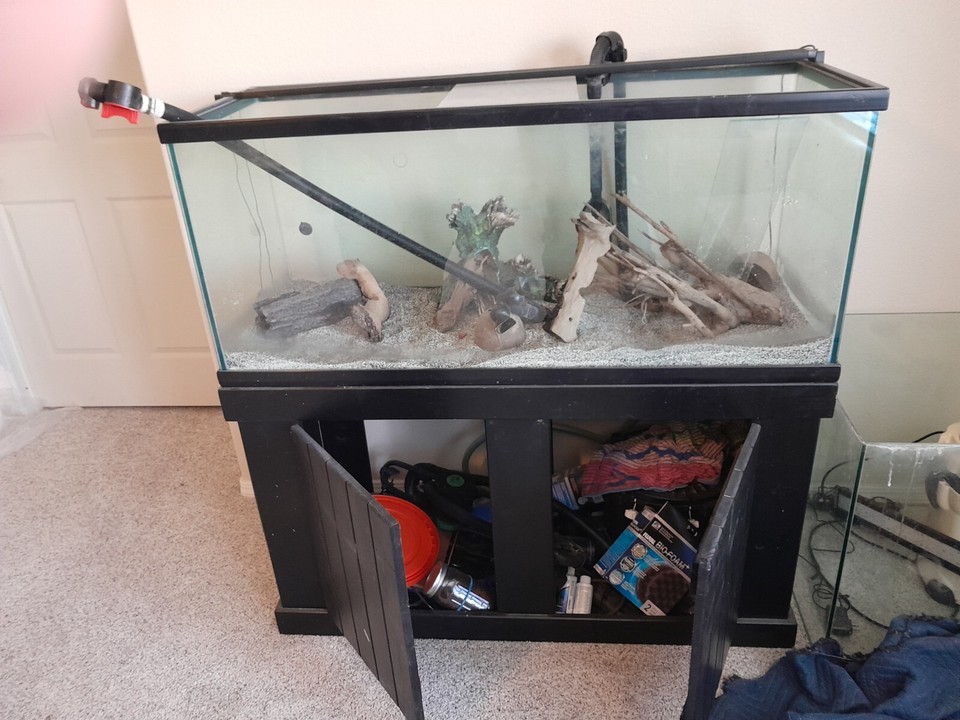 2 large fish tanks for sale, full set up, accesories, decor, filter ...