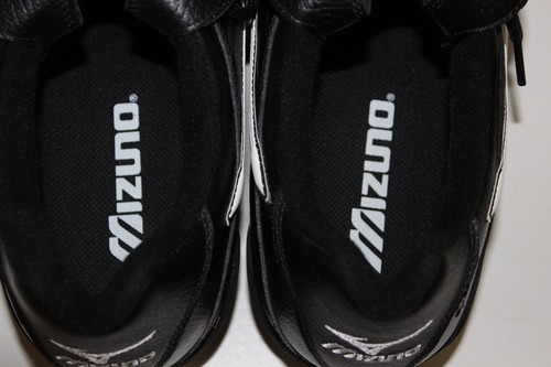 Botines de béisbol Mizuno 9 Spike clásicos bajos G3 para hombre talla 16 negros blancos zapatos NUEVOS - Imagen 7 de 12