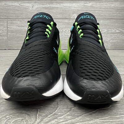 Nike Air Max 270 Shoes Mens Size 11.5 Black Green Strike  display picture 3