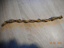 Schnur Mützenkordel Schirmmütze gelb/blau   NVA Reichsbahn Offizier Sturmriemen