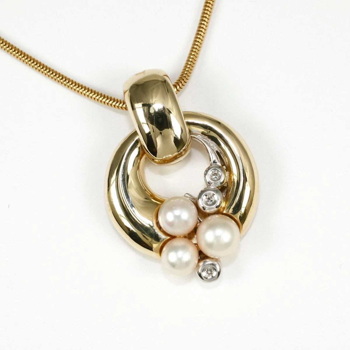 Collana di perle da donna alla moda, placcata oro 14 carati