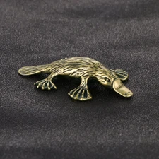 Mini Brass Platypus Figurine Small Statue House Decoration Animal Figurines Gift