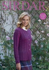 Sirdar Knitting Pattern - No.1, Cardigan 8046