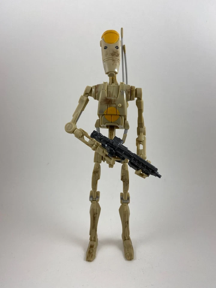 Custom Star Wars 6in Black Series OOM-9 Battle Droid Commander Figure windu mace - Image 2 of 3