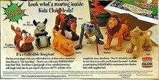 1994 DISNEY'S THE LION KING MOVIE BURGER KING KIDS MEAL TOYS - U PICK