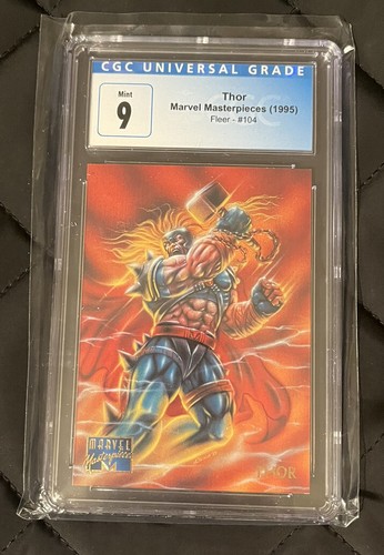 1995 Marvel Masterpieces THOR #104 CGC UNIVERSAL GRADE  9
