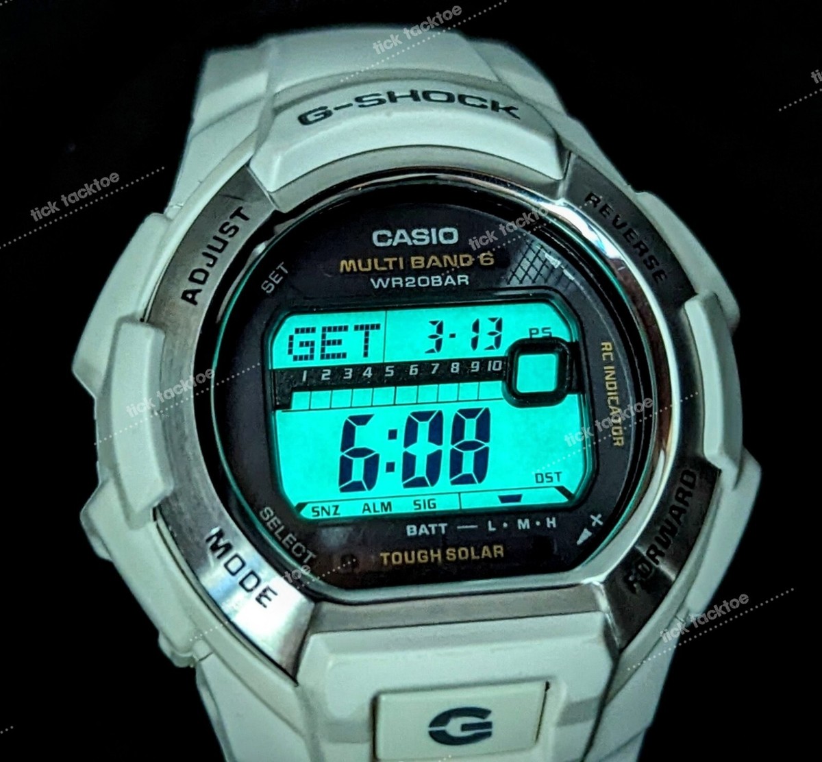 White Casio G Shock Solar Multiband 6 Watch Model GW-M850 White Casio G Shock Solar Multiband 6 Watch Model GW-M850