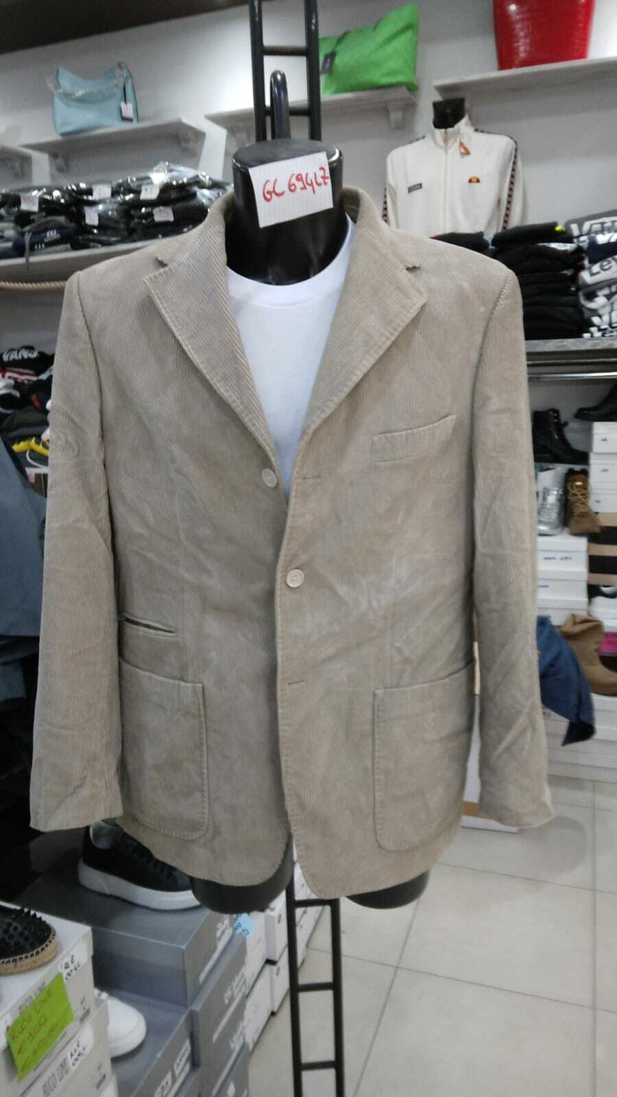 Prince of Naples Cotton Jacket Men Beige VINTAGE Size 52 GC694LZ