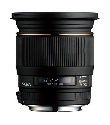 Sigma EX 20mm f/1.8 DF EX DG RF ASP Lens For Nikon for sale