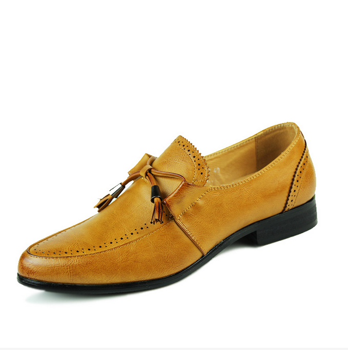 Casual Slip On Evening Party Dress Mens Tassels Shoes Pointed