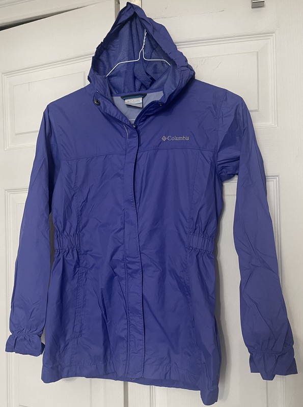 Columbia Girls Jacket Windbreaker Size L (14-16) Blue