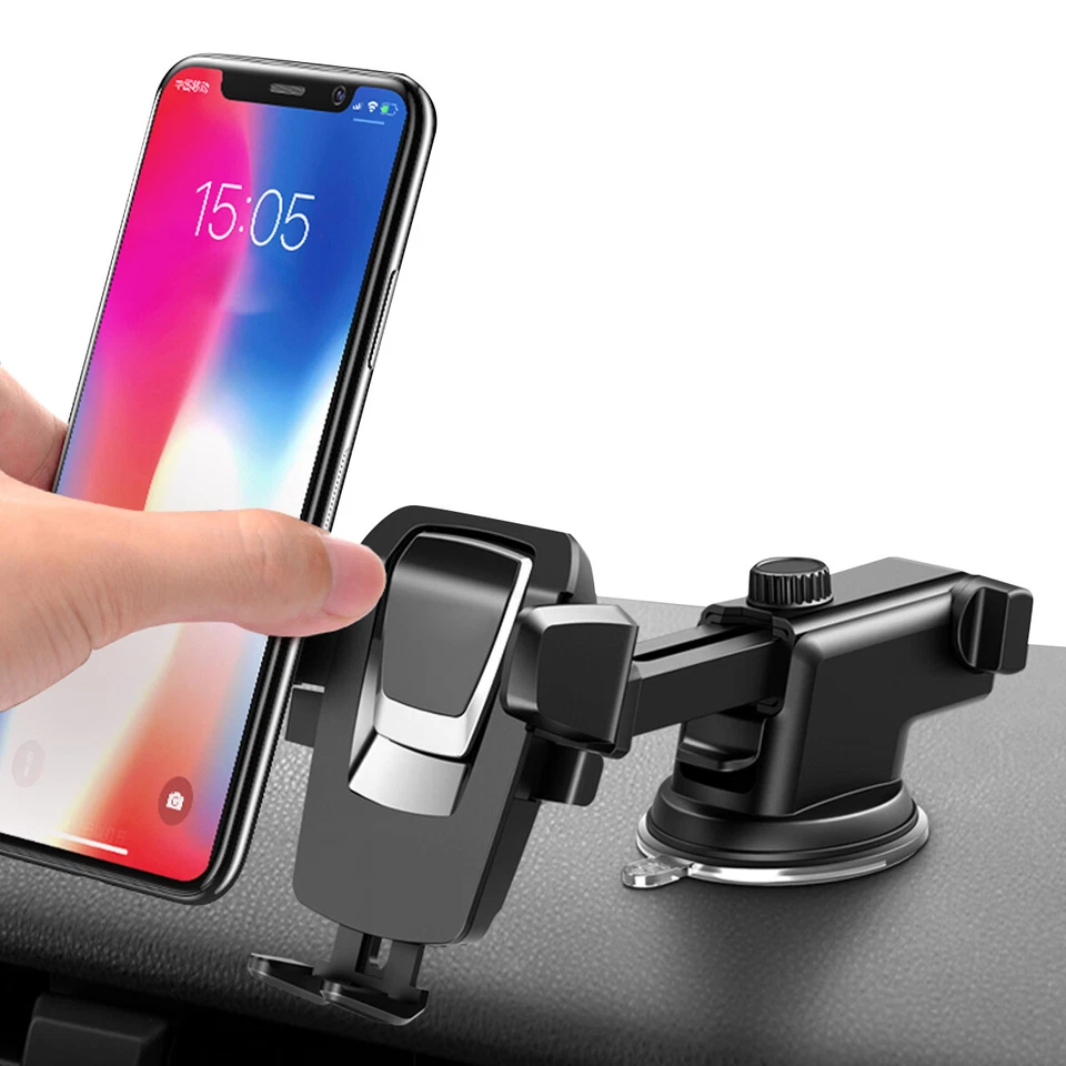 Phone Holder Car Windshield Mount for iPhone 17 16 15 14 Pro Max Samsung S24 S25 - Image 2 of 4