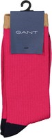 Neu! Gant Damen Socken, D1. 1-PACK Color Block Rib Socks, Pink-Mix One Size