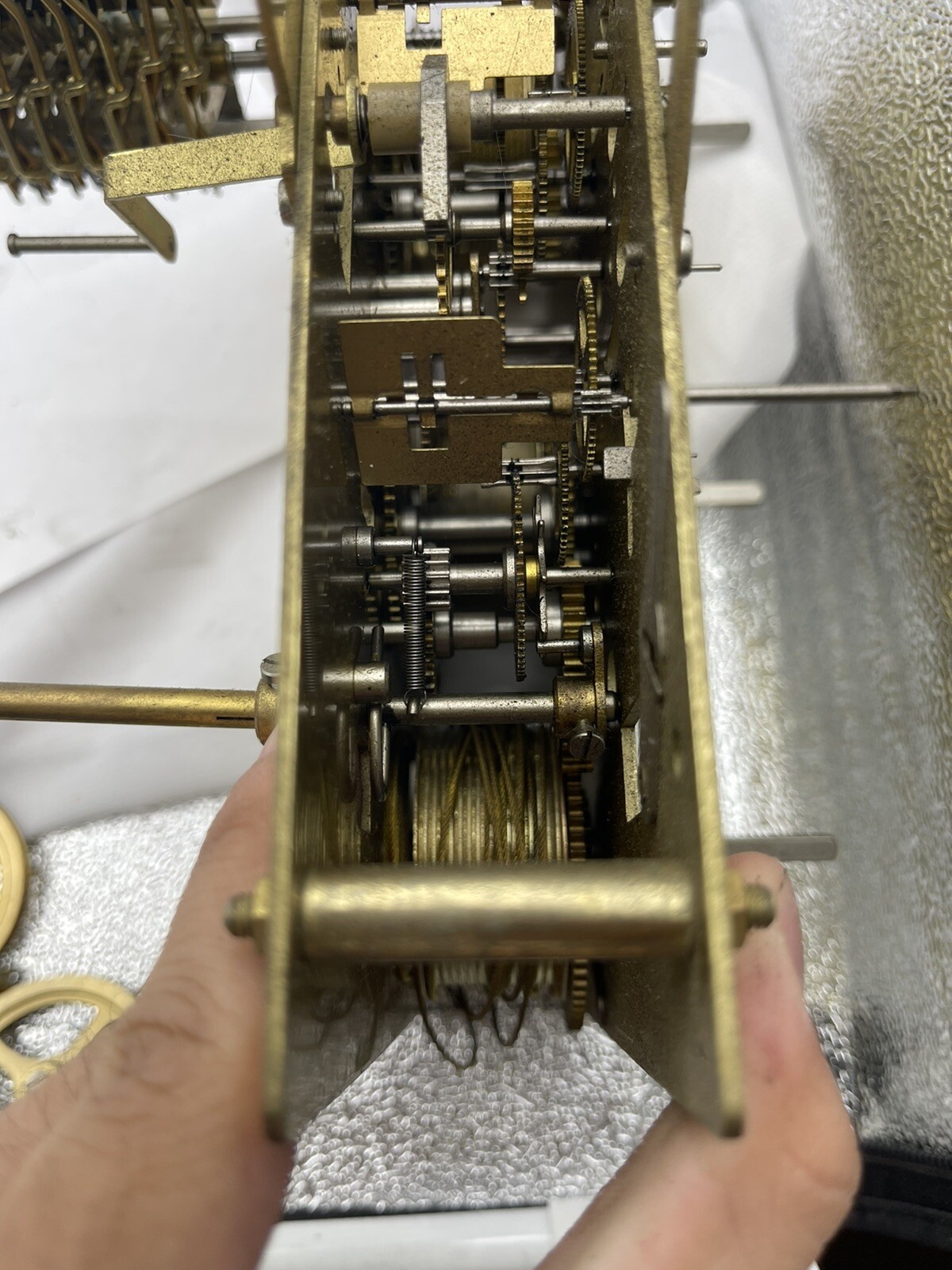 Used Grandfather Clock Movement Hermle for parts 2061853 SK 114cm eBay