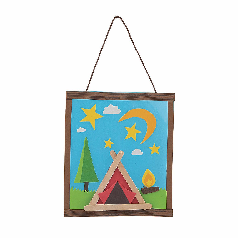 Camp Craft Stick Craft Kit, Craft Kits, 12 Pieces