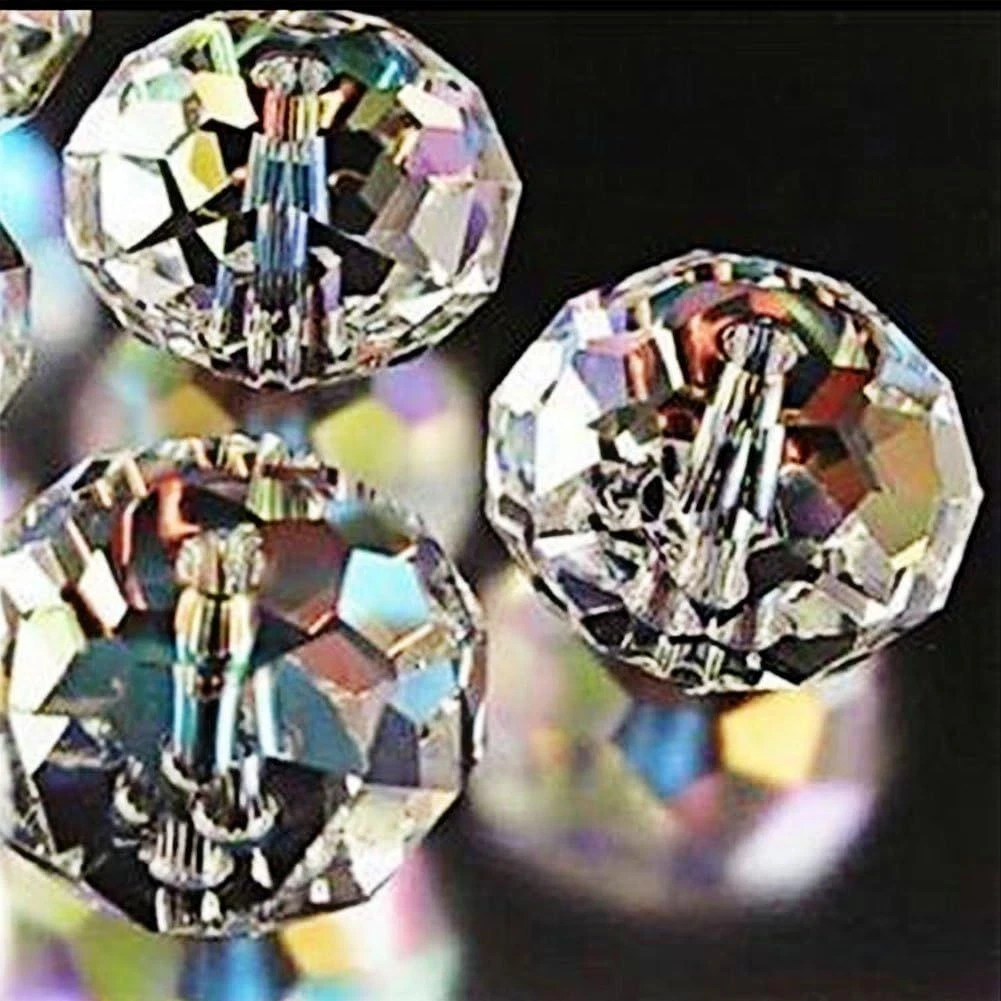 Bingcute Wholesale Crystal Rondelle Light AB Beads Gemstone Loose
