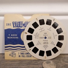 Vintage Sawyer's ViewMaster 1401 Paris I France Wonders Of The World 1950