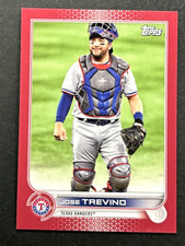 2022 Topps - Jose Trevino #564 Texas Rangers - Mini Red /5