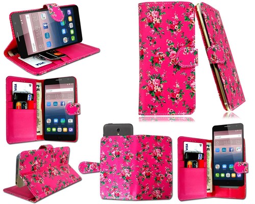 New Premium Leather Wallet Phone Flip Case For ZTE Blade Avid Plus (5'') - Picture 6 of 15