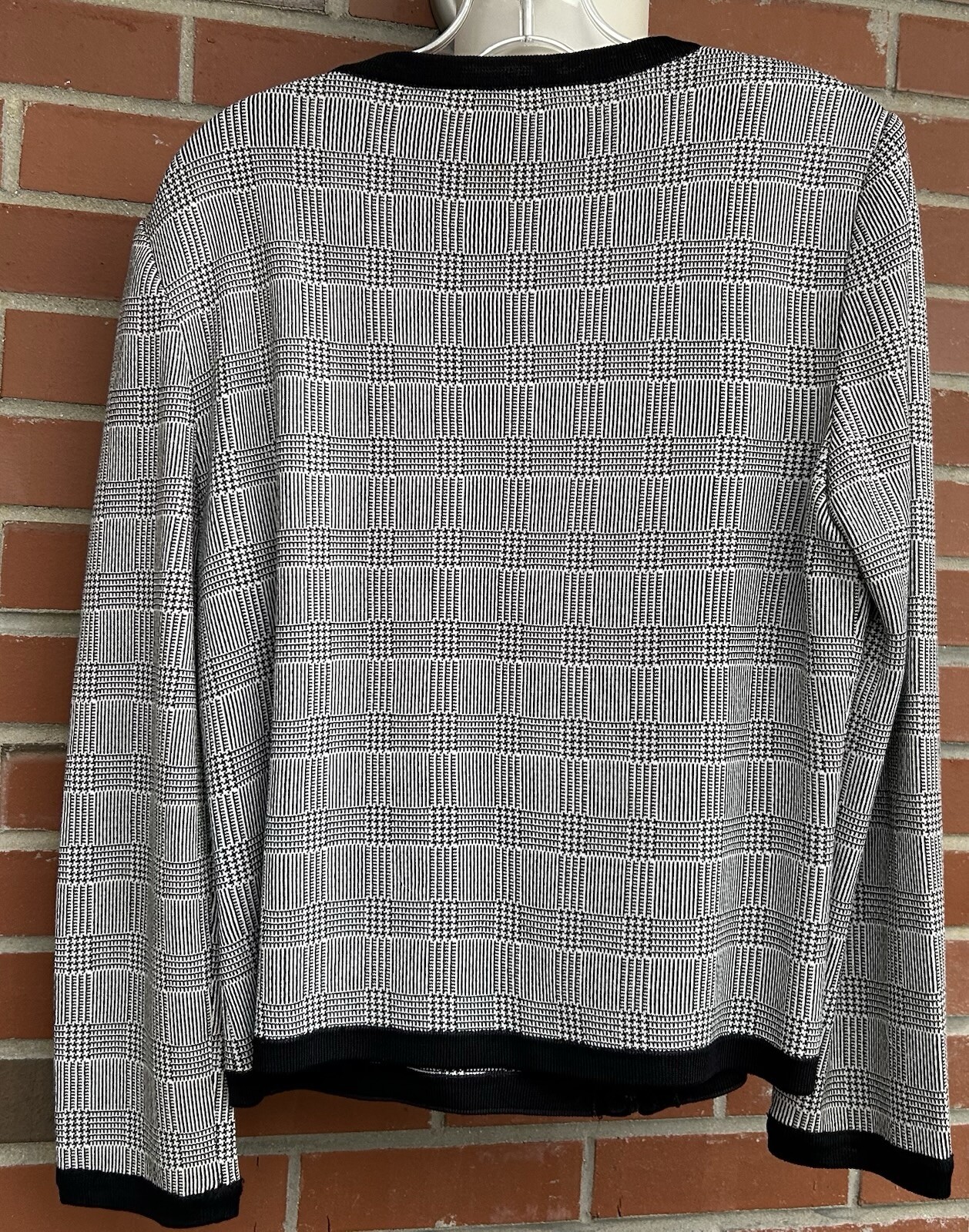 St John Houndstooth Print Sequin Evening jacket B… - image 5