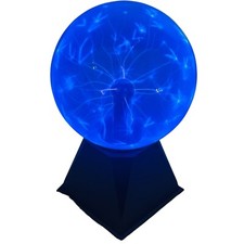 Fun-Lites Retro Interactive Touch Activated Blue Lightning Plasma Ball