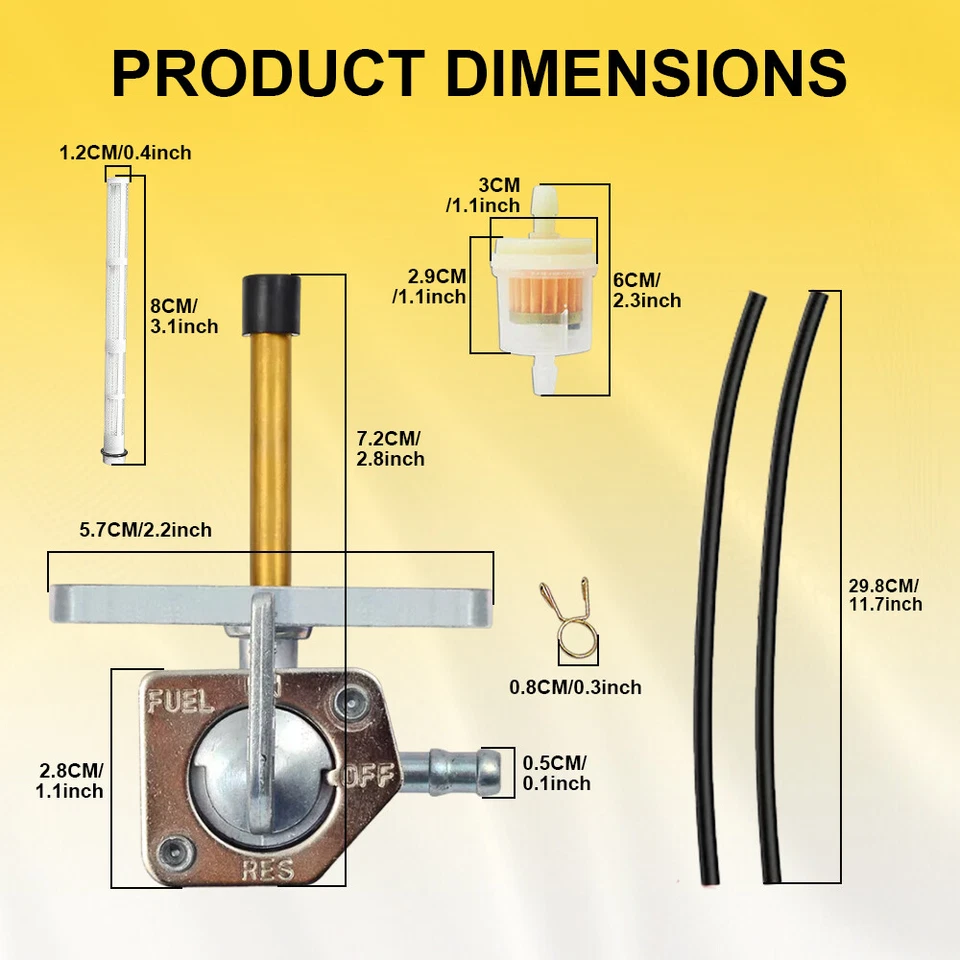 Kit de válvula de combustible para Honda CRF50F CRF230F CRF150F 16950-GEL-701 2004-2015 Foto 4 de 4