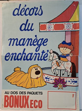 Bonux manège enchanté affiche campagne publicitaire vintage lessive
