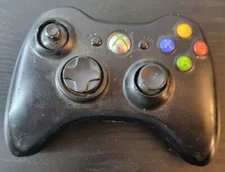 Official Xbox 360 Controller Black OEM Battery Included - Offers Welcome