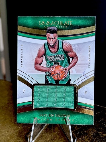 2016-17 Immaculate Jaylen Brown Remarkable Memorabilia RC Jersey #/99 Celtics