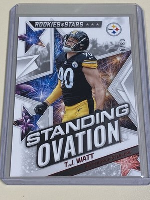 2022 Panini Rookies & Stars Standing Ovation T.J. Watt #SO-14 Longevity 20/80