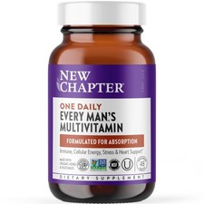 6/2026 New Chapter Men's Multivitamin for Immune, Stress, Heart  Energy Support