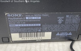 SONY PlayStation 2 PS2 SCPH-75001 Slim Console & 2 Video Games