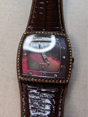 Skagen Denmark Mesh Strap 384SMLD Watch Chocolate MoP Dial - Super Thin 