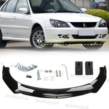 Gloss Black Front Bumper Lip Spoiler Splitters Body Guards For Mitsubishi Lancer Gloss Black Front Bumper Lip Spoiler Splitters Body Guards For Mitsubishi Lancer