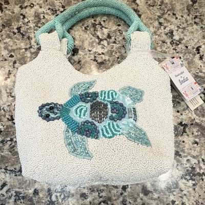Viral Turtle White Beaded Bag Made in India TJMaxx Marshall s Tiktok New NWT