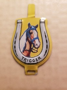 Vintage Posts Raisin Bran Cereal Premium Trigger Horse Tin Toy Metal Prize 
