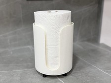 Free Standing Kitchen Paper Towel Roll Holder Organiser Stand Storage Rack White