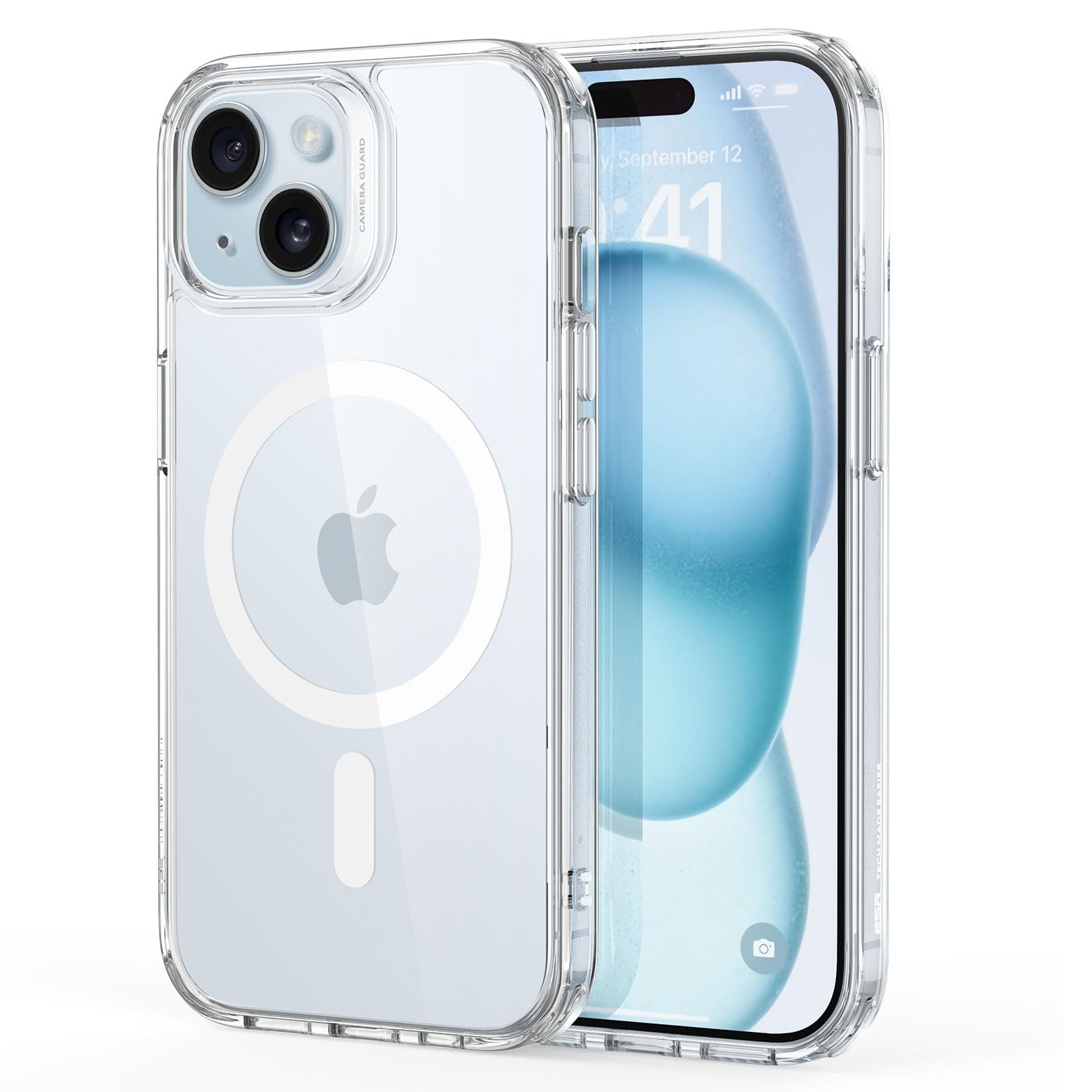 ESR for iPhone 15 Case, Compatible with MagSafe, 15, A-Clear