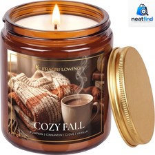 Cozy Fall Candles, Pumpkin Spice Scented