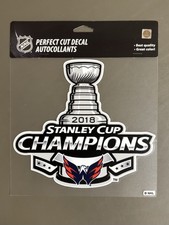 Washington Capitals Stanley Cup 2018 Champ NHL 8x8 Die Cut Decal Wincraft NEW  