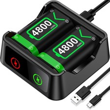 2x4800mWh Rechargeable Batery for Xbox Series X S/One S X/One Elite Controller