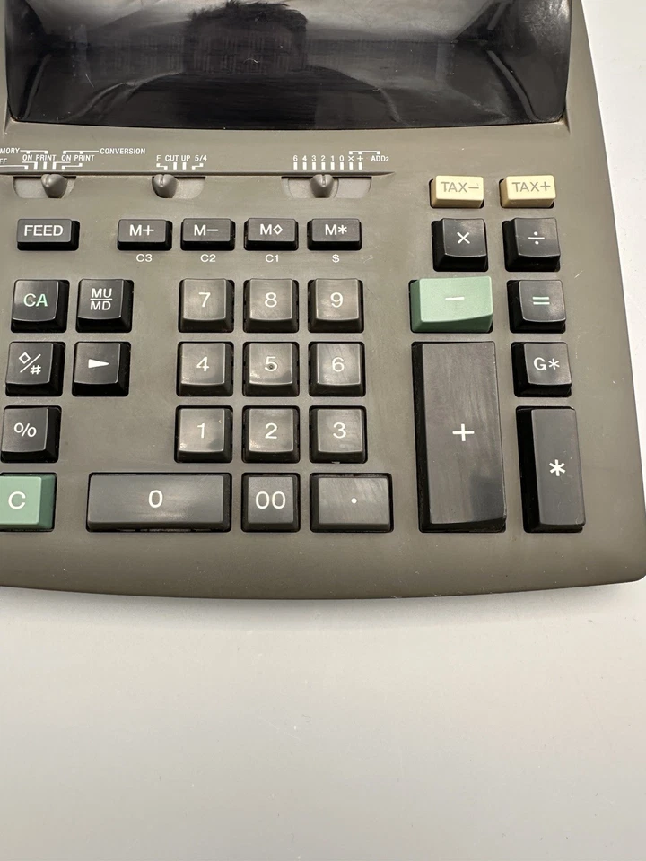Casio DR-250HD Tax Exchange Electronic 2 Color Display Printing Calculator Works - Image 4 of 4