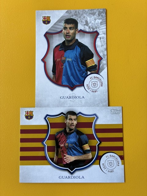 Pep Guardiola 2024/25 Topps Barcelona 125th Anniversary La Masia Base Card