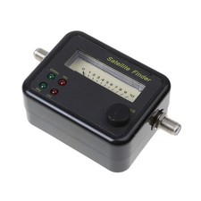 Satellite Finder Signal Meter for Aligning Dish with Patch Lead Back Light