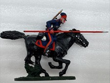 Painted French Guard Mounted On Horse Grenadier, Napoleonic Metal figure 60mm